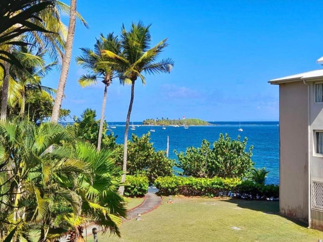 Ilet Bleu Studio Cosy Rdc Vue Mer Et Jardin - Acces Direct Plage Le Gosier  Esterno foto